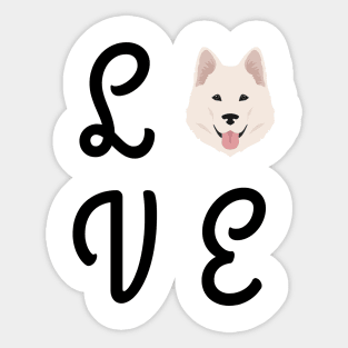 Malamute Siberian Husky Love Sticker